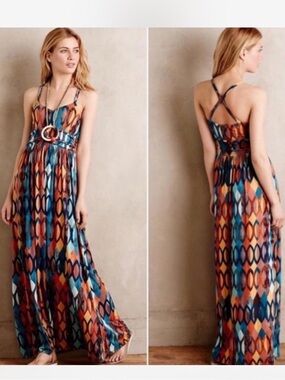 the somerset maxi dress poplin halter edition Anthropologie | Dresses | Nwt Anthropologie Sz L Tiered plus size fashion